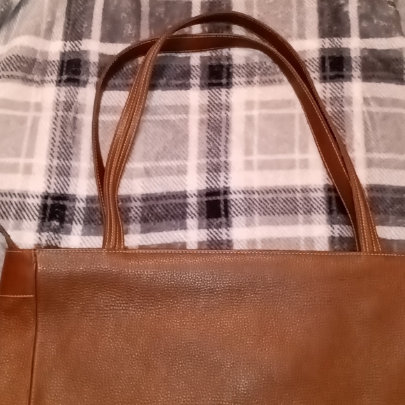 Gucci | Vintage Brown Leather Tote Work Bag Laptop Bag Handbag - Picture 4 of 16